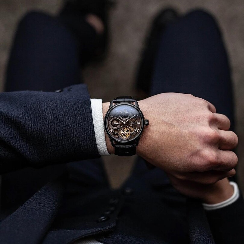 LONGITUDE SHADOW AUTOMATIC ES-8063-03 Erkek Kol Saati - Thumbnail