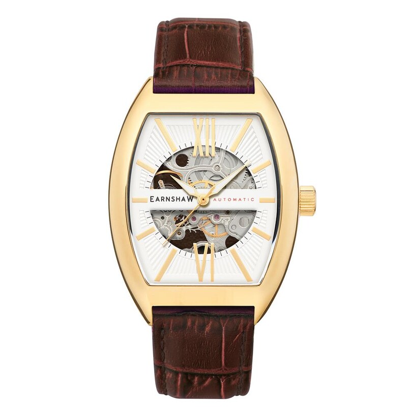 EARNSHAW - CATTON SKELETON Otomatik ES-8147-03 Erkek Kol Saati