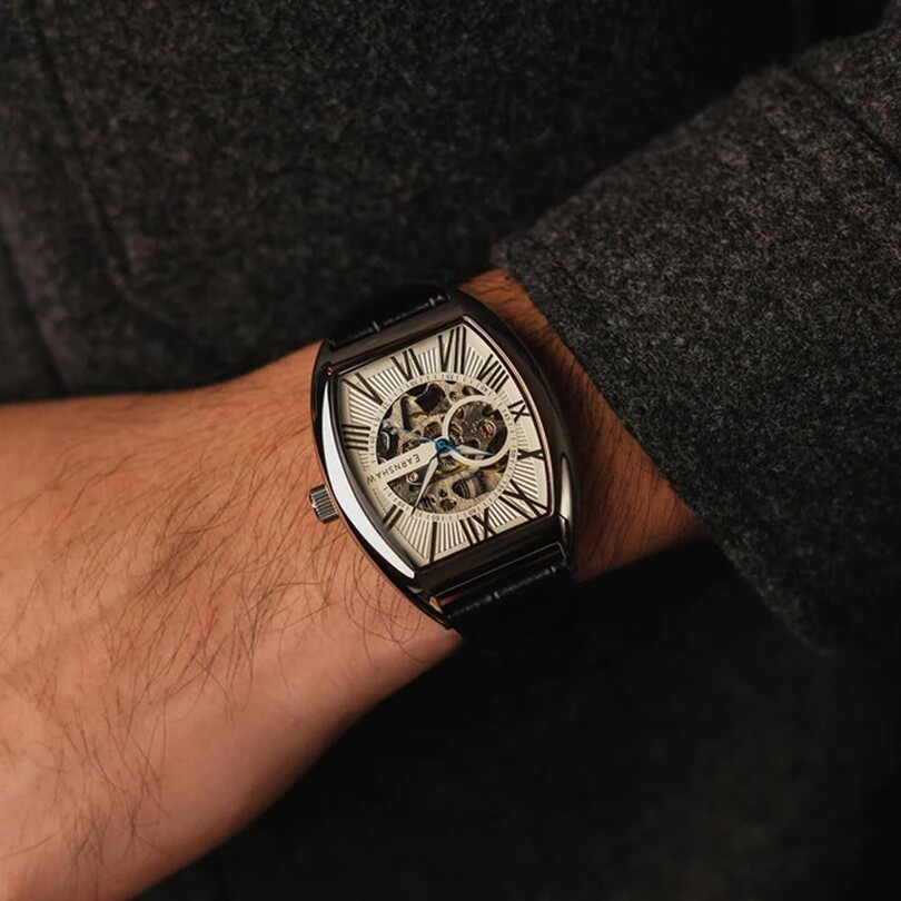  BEAUCHAMP SKELETON Otomatik ES-8148-07 Erkek Kol Saati - Thumbnail