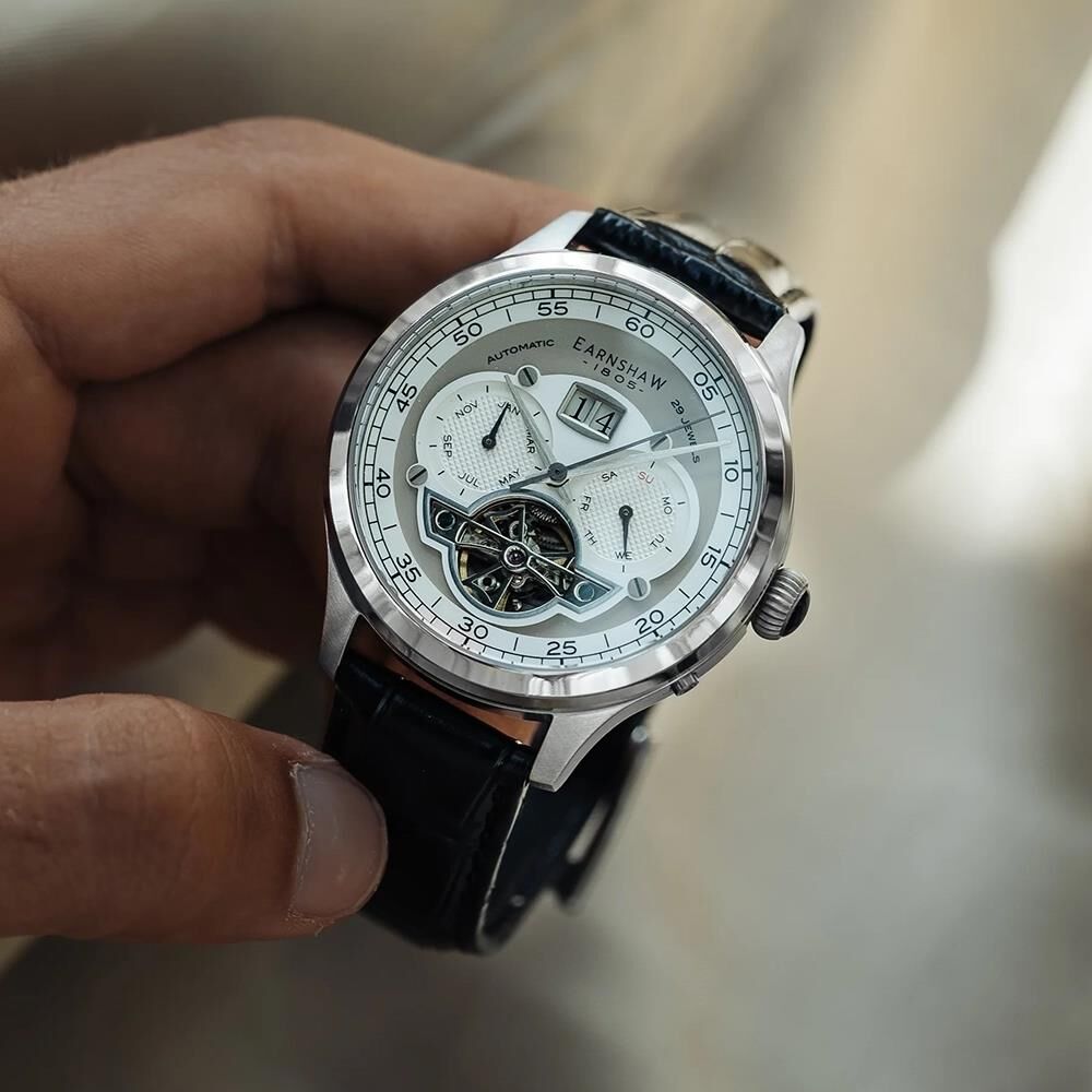 BARON GRAND DATE CALENDAR OPEN HEART AUTOMATIC ES-8187-01 Erkek Kol Saati