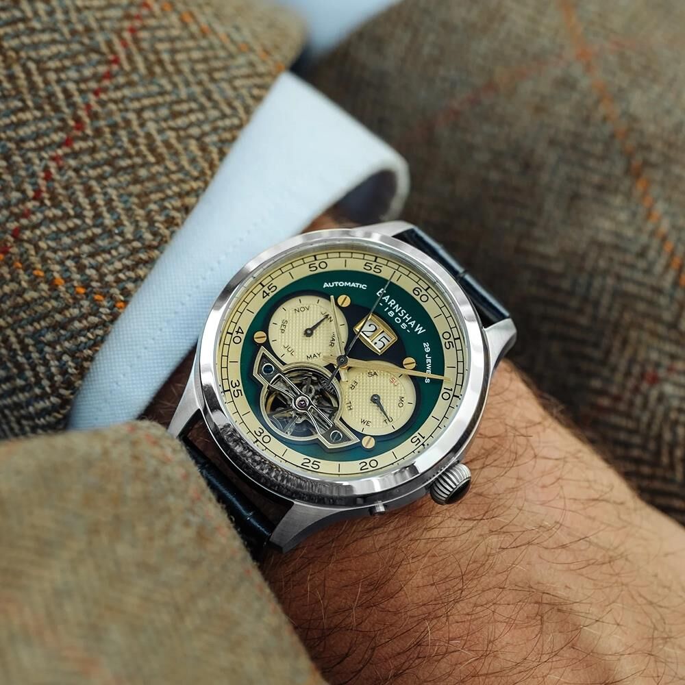 BARON GRAND DATE CALENDAR OPEN HEART AUTOMATIC ES-8187-03 Erkek Kol Saati