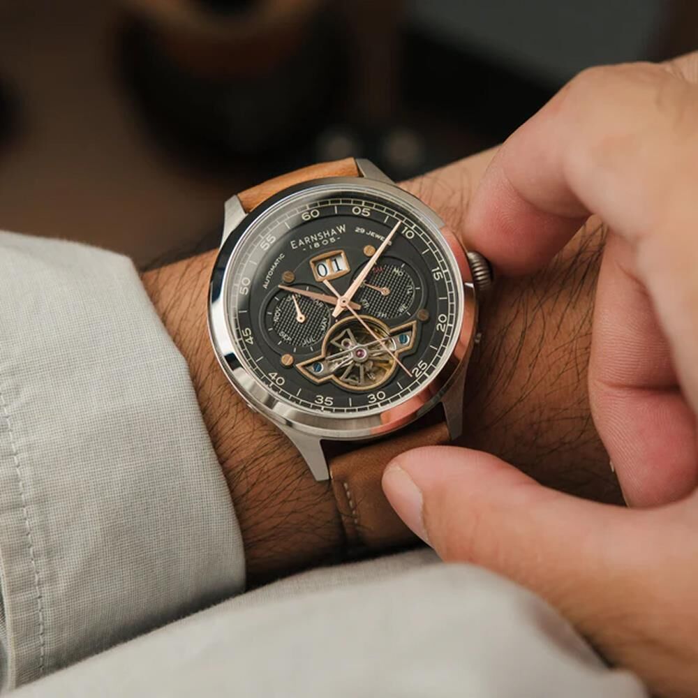  BARON GRAND DATE CALENDAR OPEN HEART Otomatik ES-8187-05 Erkek Kol Saati