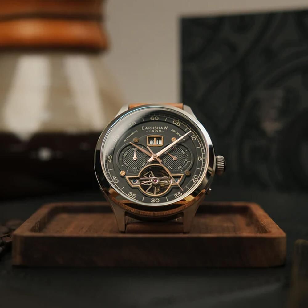  BARON GRAND DATE CALENDAR OPEN HEART Otomatik ES-8187-05 Erkek Kol Saati