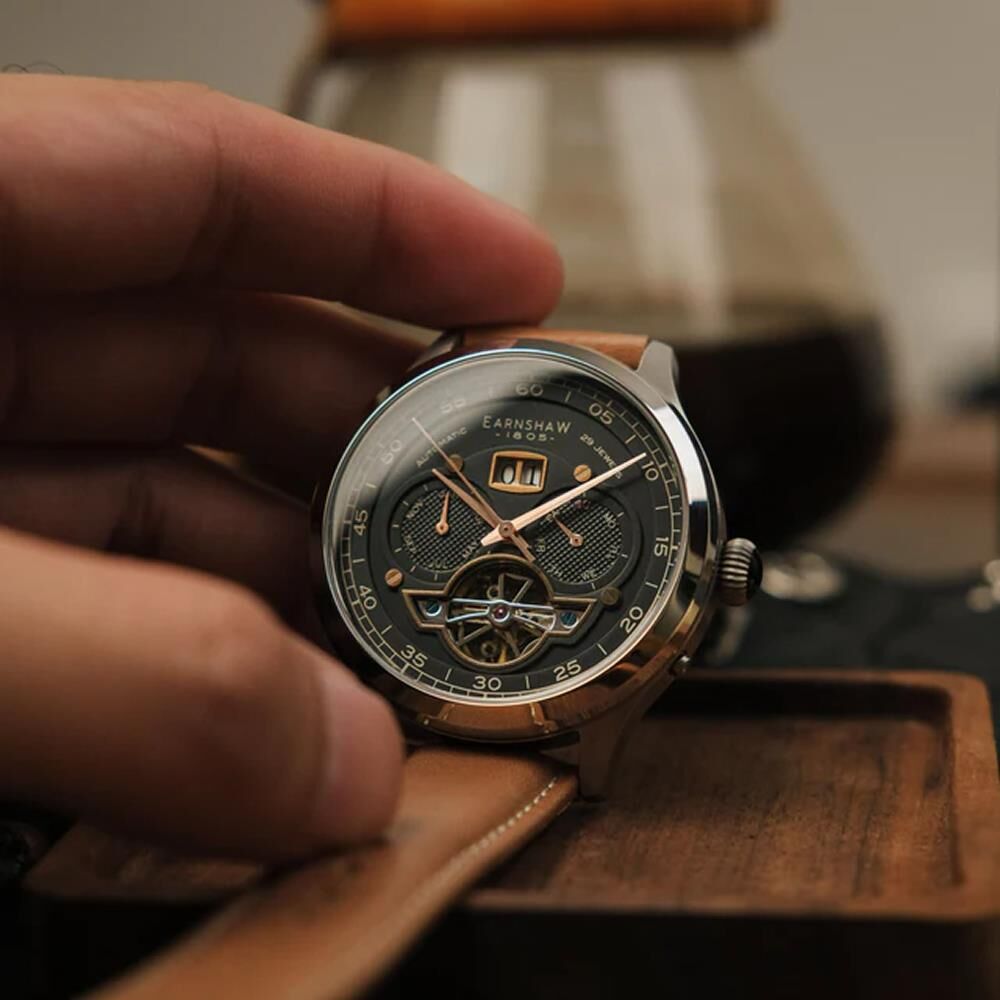  BARON GRAND DATE CALENDAR OPEN HEART Otomatik ES-8187-05 Erkek Kol Saati