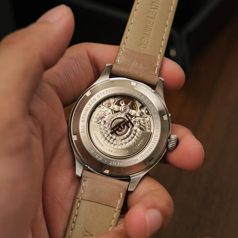  BARON GRAND DATE CALENDAR OPEN HEART Otomatik ES-8187-06 Erkek Kol Saati - Thumbnail