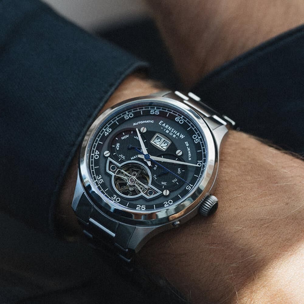  BARON GRAND DATE CALENDAR OPEN HEART Otomatik ES-8187-11 Erkek Kol Saati