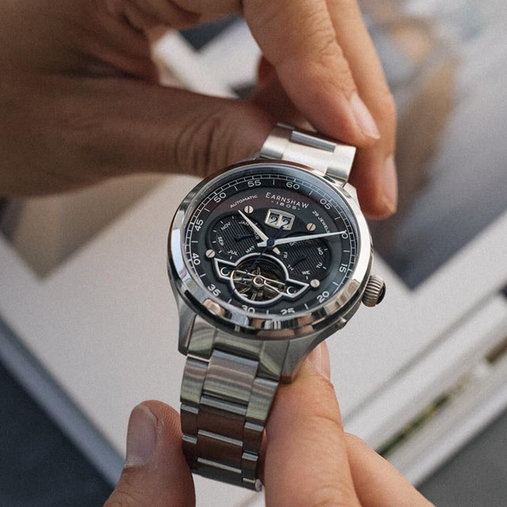  BARON GRAND DATE CALENDAR OPEN HEART Otomatik ES-8187-11 Erkek Kol Saati