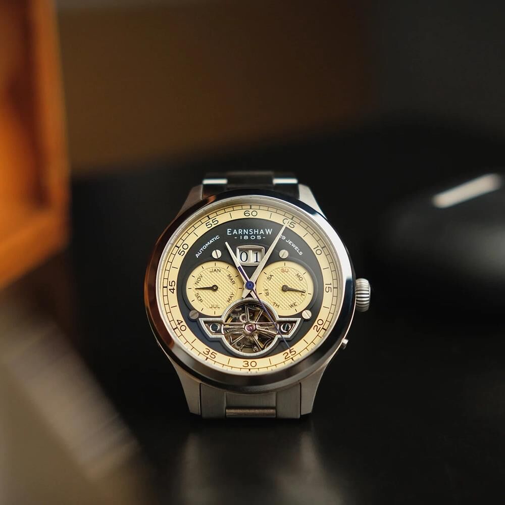 BARON GRAND DATE CALENDAR OPEN HEART AUTOMATIC ES-8187-22 Erkek Kol Saati