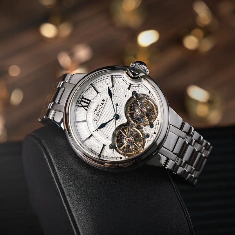 BARALLIER DUAL OPEN HEART AUTOMATIC ES-8266-11 Erkek Kol Saati - Thumbnail