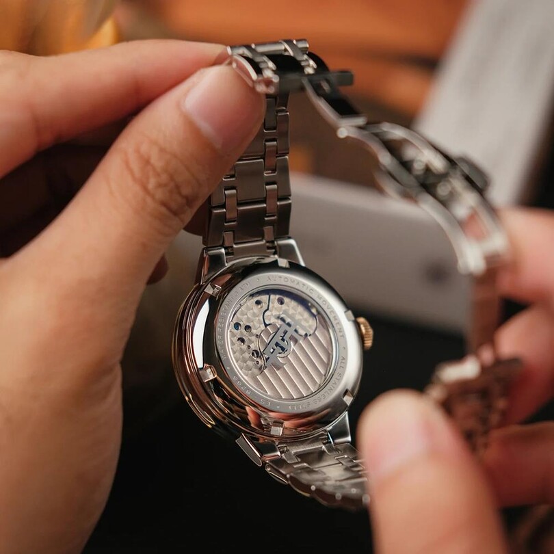 BARALLIER DUAL OPEN HEART AUTOMATIC ES-8266-33 Erkek Kol Saati - Thumbnail