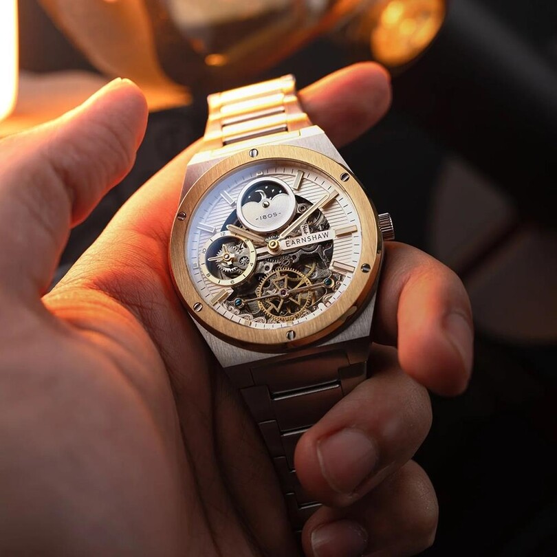 DRAKE DUAL TIME AUTOMATIC ES-8291-33 Erkek Kol Saati - Thumbnail