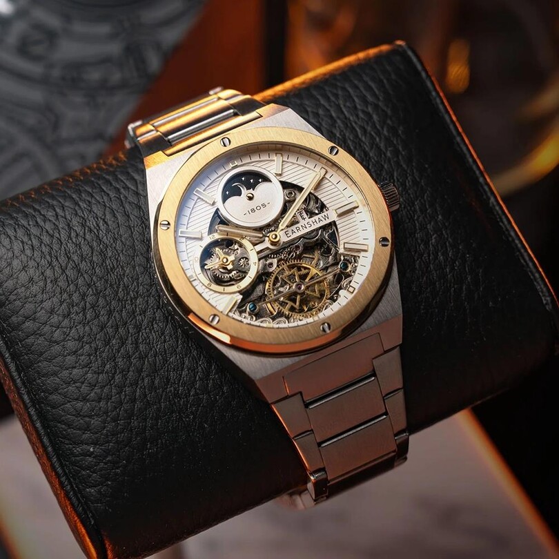 DRAKE DUAL TIME AUTOMATIC ES-8291-33 Erkek Kol Saati - Thumbnail