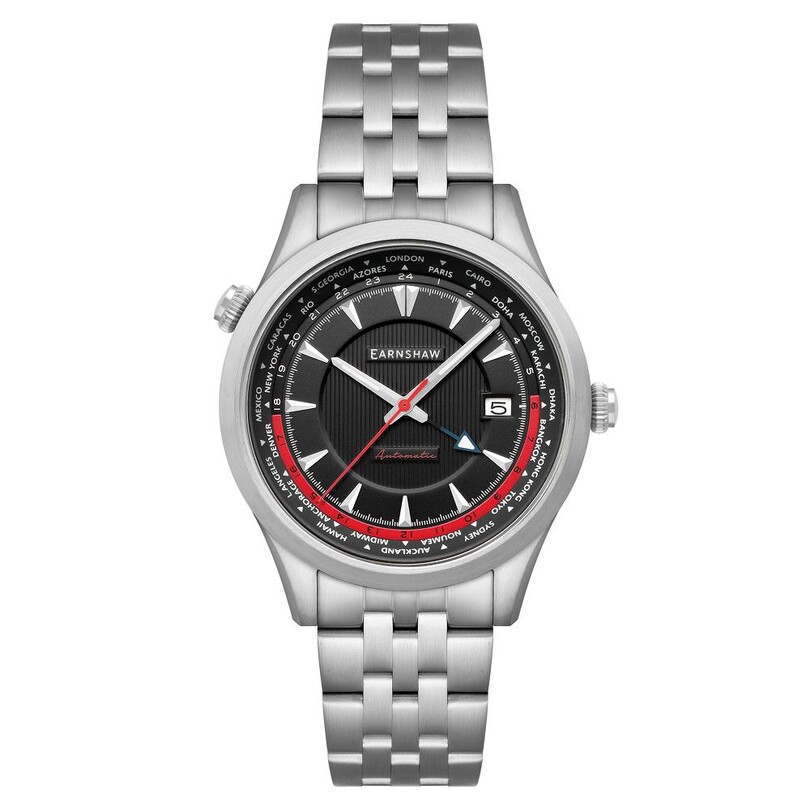 EARNSHAW - WORLD TIMER GMT Otomatik ES-8292-11 Erkek Kol Saati