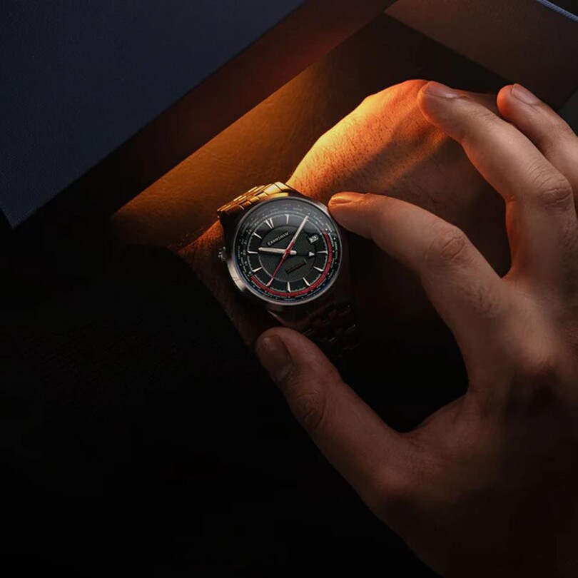  WORLD TIMER GMT Otomatik ES-8292-11 Erkek Kol Saati - Thumbnail