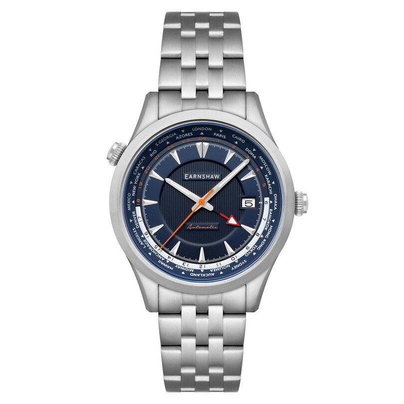 EARNSHAW - WORLD TIMER GMT Otomatik ES-8292-22 Erkek Kol Saati