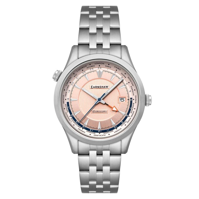 EARNSHAW - WORLD TIMER GMT Otomatik ES-8292-55 Erkek Kol Saati