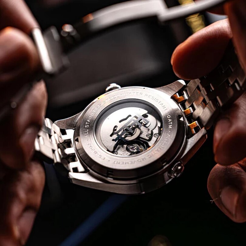  WORLD TIMER GMT Otomatik ES-8292-55 Erkek Kol Saati - Thumbnail