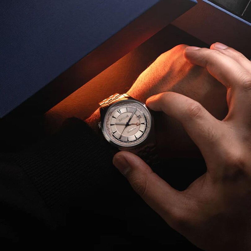  WORLD TIMER GMT Otomatik ES-8292-55 Erkek Kol Saati - Thumbnail