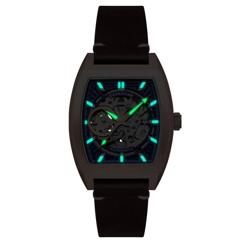 HERITAGE WELLINGTON SKELETON Otomatik ES-8302-04 Erkek Kol Saati - Thumbnail