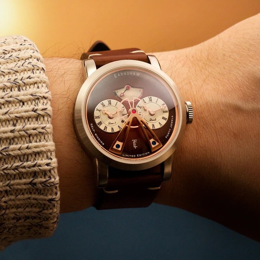 HERITAGE BEAUFORT POWER RESERVE DUAL TIME AUTOMATIC LIMITED EDITION ES-8306-03 Erkek Kol Saati