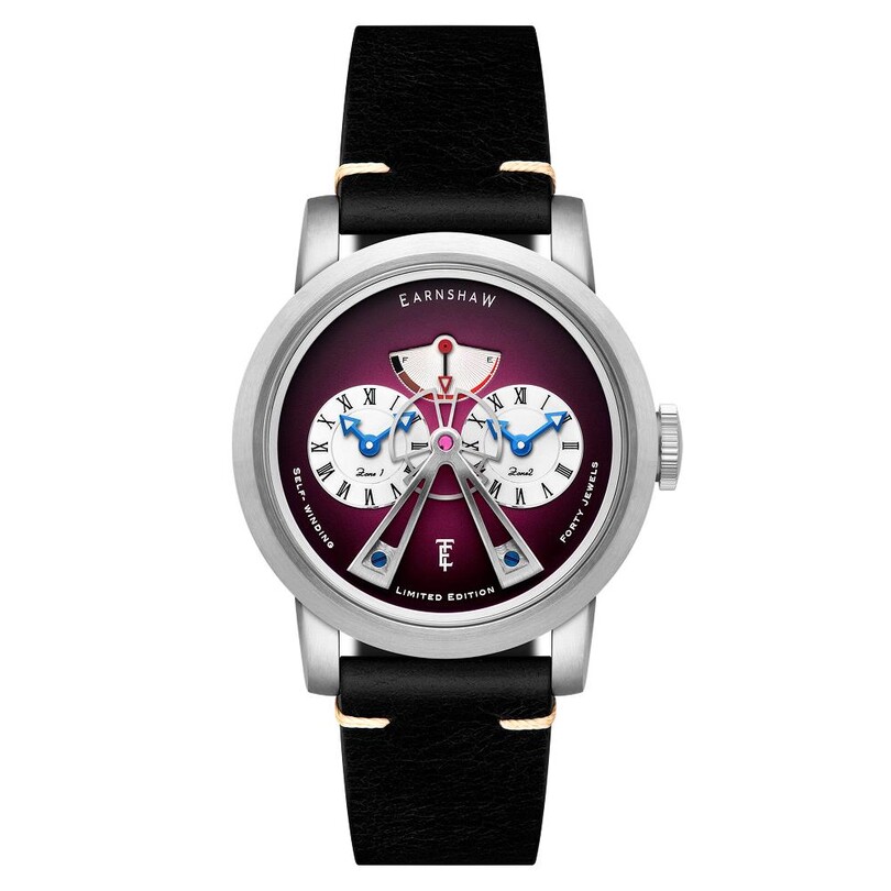 EARNSHAW - HERITAGE BEAUFORT POWER RESERVE DUAL TIME LIMITED EDITION Otomatik ES-8306-07 Erkek Kol Saati