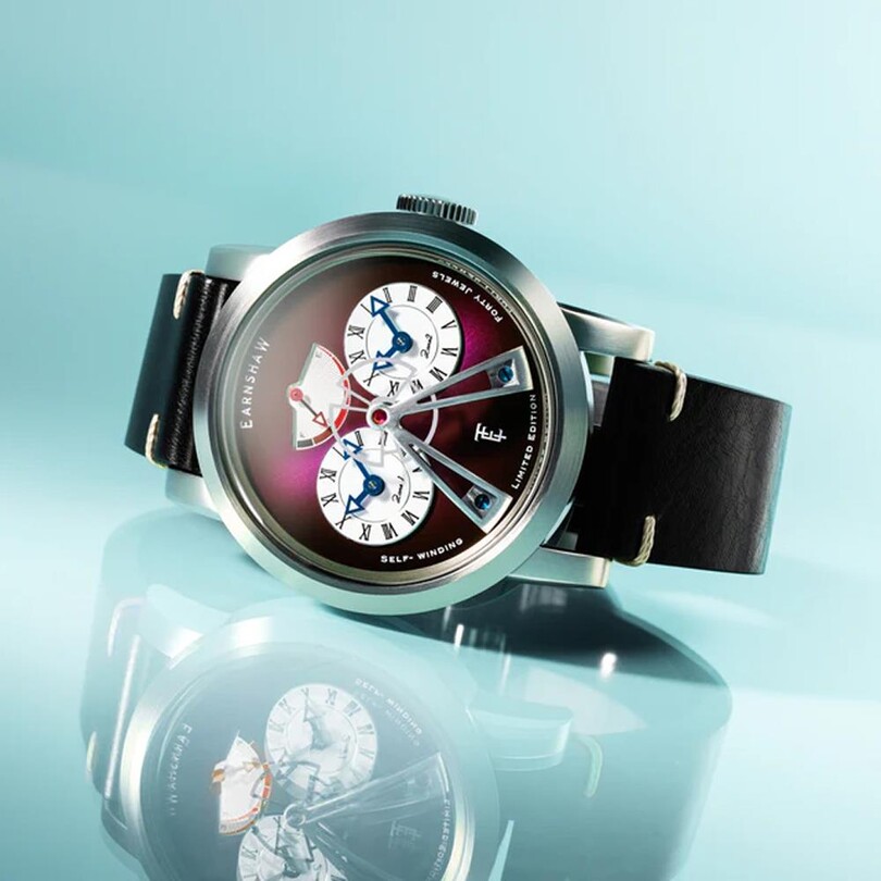 HERITAGE BEAUFORT POWER RESERVE DUAL TIME LIMITED EDITION Otomatik ES-8306-07 Erkek Kol Saati - Thumbnail