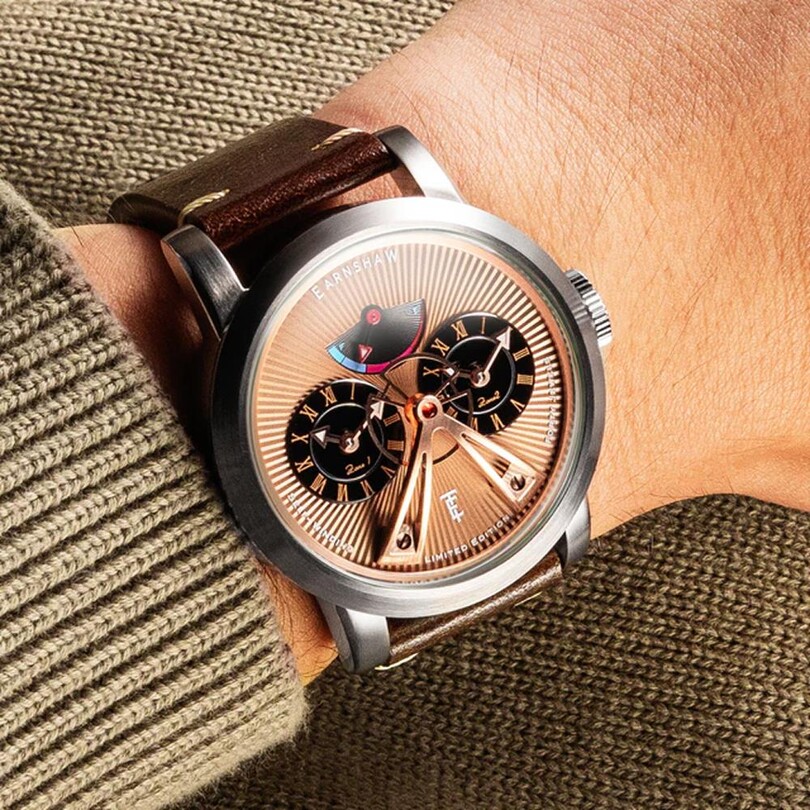 HERITAGE BEAUFORT POWER RESERVE DUAL TIME LIMITED EDITION Otomatik ES-8306-08 Erkek Kol Saati - Thumbnail