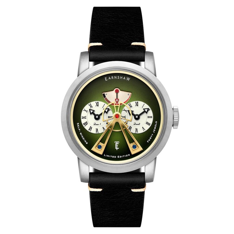 EARNSHAW - HERITAGE BEAUFORT POWER RESERVE DUAL TIME LIMITED EDITION Otomatik ES-8306-09 Erkek Kol Saati