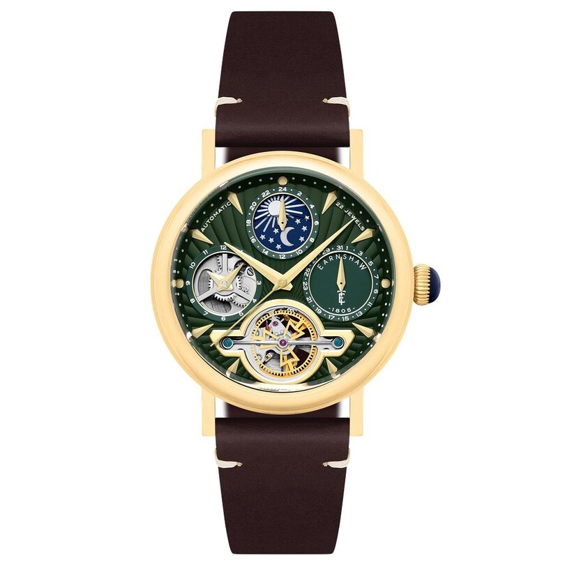 EARNSHAW - HERITAGE BEAUFORT DUAL TIME DATE OPEN HEART Otomatik ES-8309-02 Erkek Kol Saati