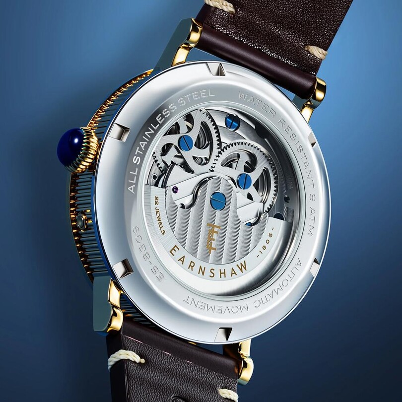 HERITAGE BEAUFORT DUAL TIME DATE OPEN HEART Otomatik ES-8309-02 Erkek Kol Saati - Thumbnail