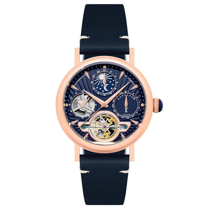EARNSHAW - HERITAGE BEAUFORT DUAL TIME DATE OPEN HEART Otomatik ES-8309-03 Erkek Kol Saati