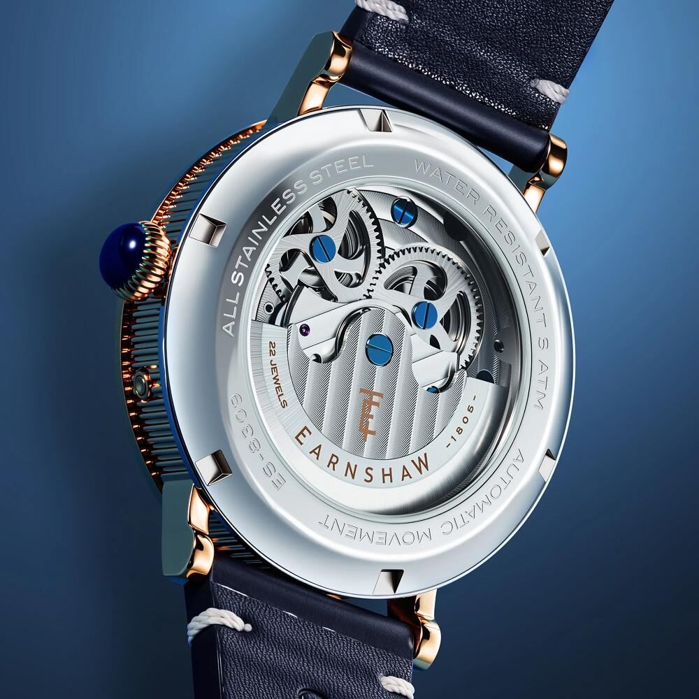 HERITAGE BEAUFORT DUAL TIME DATE OPEN HEART Otomatik ES-8309-03 Erkek Kol Saati