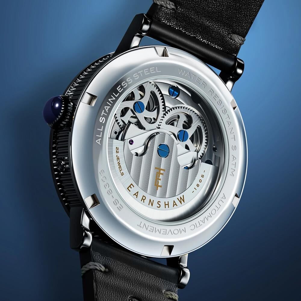 HERITAGE BEAUFORT DUAL TIME DATE OPEN HEART Otomatik ES-8309-04 Erkek Kol Saati