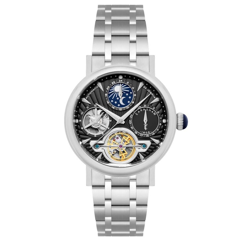 EARNSHAW - HERITAGE BEAUFORT DUAL TIME DATE OPEN HEART Otomatik ES-8309-11 Erkek Kol Saati
