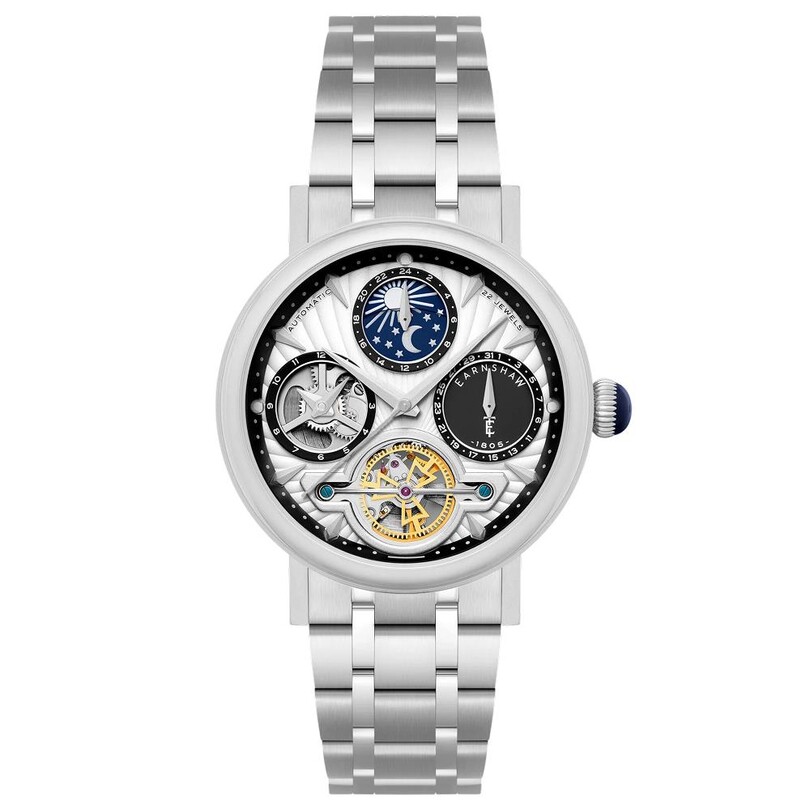 EARNSHAW - HERITAGE BEAUFORT DUAL TIME DATE OPEN HEART Otomatik ES-8309-22 Erkek Kol Saati