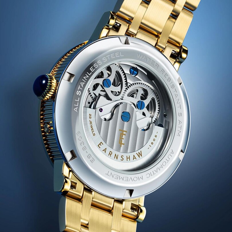 HERITAGE BEAUFORT DUAL TIME DATE OPEN HEART Otomatik ES-8309-33 Erkek Kol Saati - Thumbnail