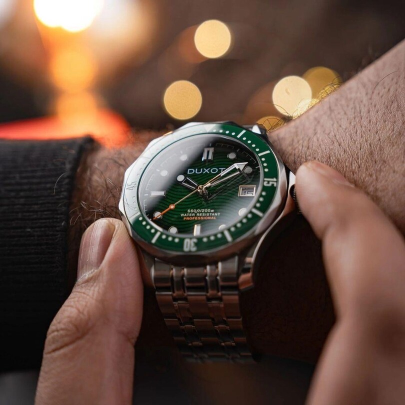 HENRI DIVER ELITE GREEN DX-2060-33 Otomatik Erkek Kol Saati - Thumbnail