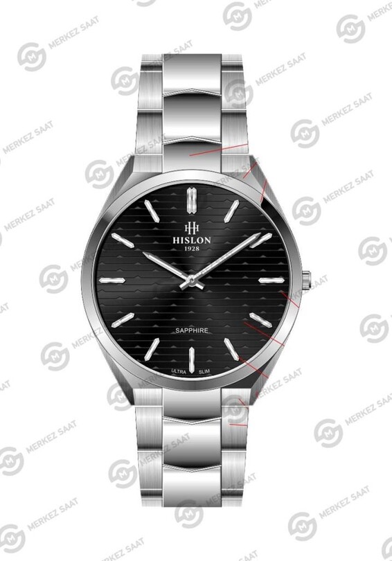 Hislon Classic CL216S-04SS Erkek Kol Saati - Thumbnail