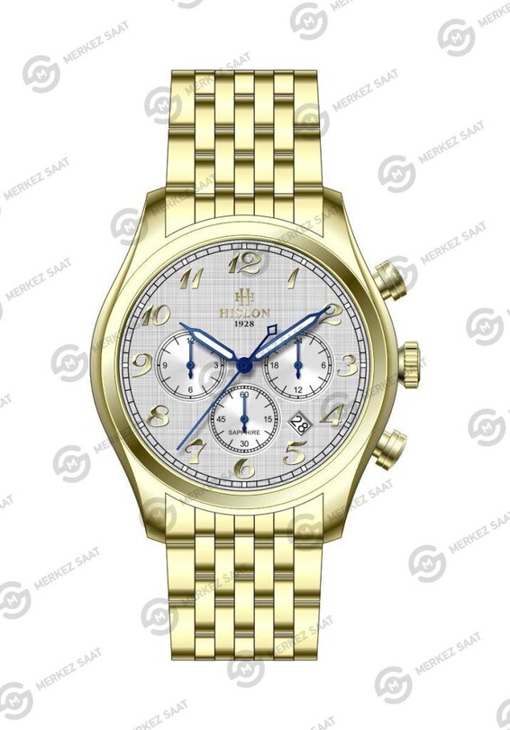 HISLON - Hislon Date DT171G-01SG Erkek Kol Saati