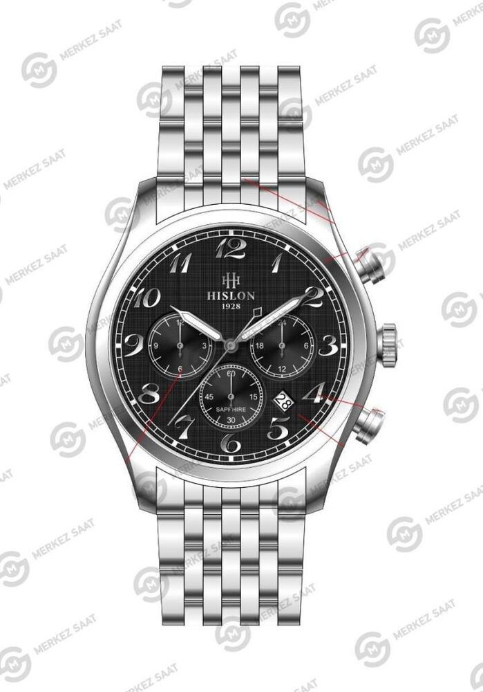 Hislon Date DT171S-04SS Erkek Kol Saati