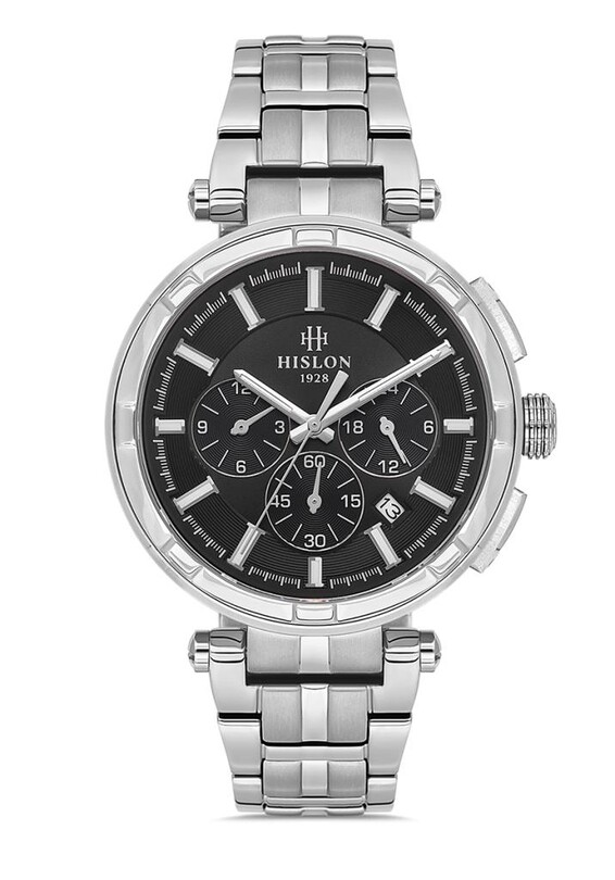 Hislon - Hislon DT202S-04SS Erkek Kol Saati
