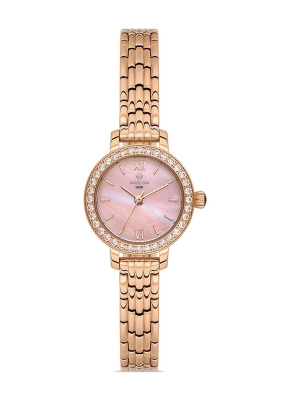 Hislon - Hislon QL195R-12SR Kadın Kol Saati