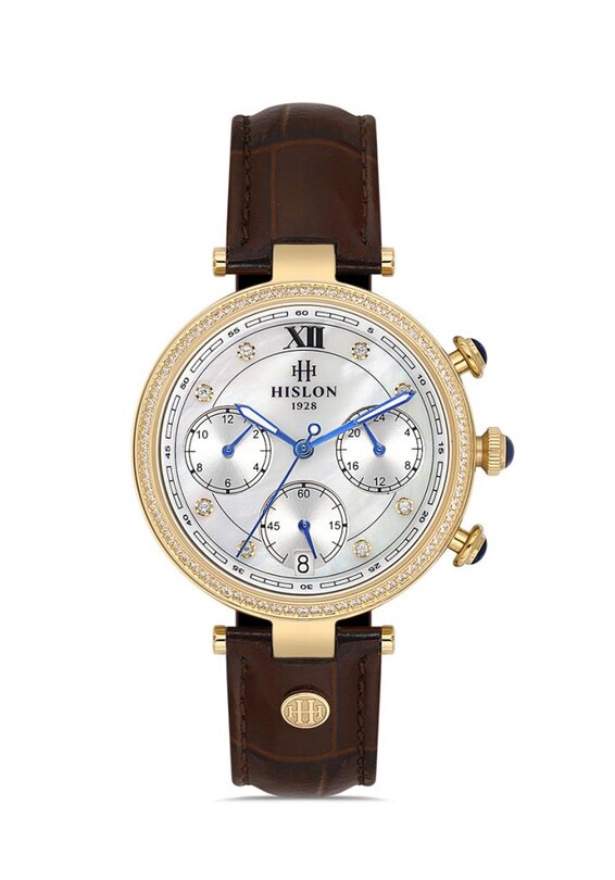 Hislon - Hislon QT144G-09KG Kadın Kol Saati