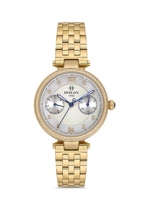 Hislon - Hislon QT146G-10SG Kadın Kol Saati