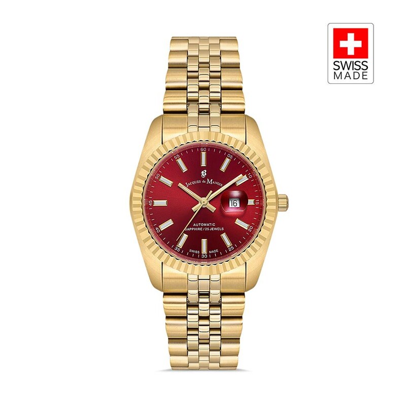 JACQUES DU MANOIR - INSPIRATION JWL04121 (Sellita SW100, 25 Jewels Otomatik Mekanizmalı, Swiss Made) Kadın Kol Saati