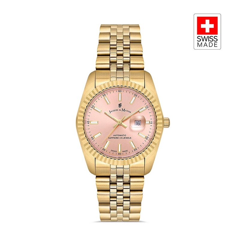 JACQUES DU MANOIR - INSPIRATION JWL04123 (Sellita SW100, 25 Jewels Otomatik Mekanizmalı, Swiss Made) Kadın Kol Saati