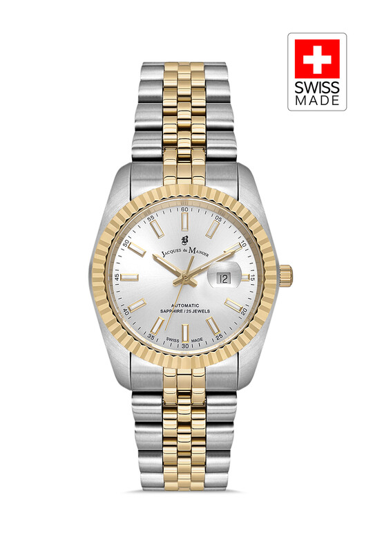 JACQUES DU MANOIR - INSPIRATION JWL04102 (Sellita SW100, 25 Jewels Otomatik Mekanizmalı, Swiss Made) Kadın Kol Saati