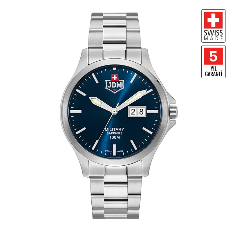 JDM MILITARY SAPPHIRE - ALPHA BIG DATE JDM-WG014-03 Erkek Kol Saati