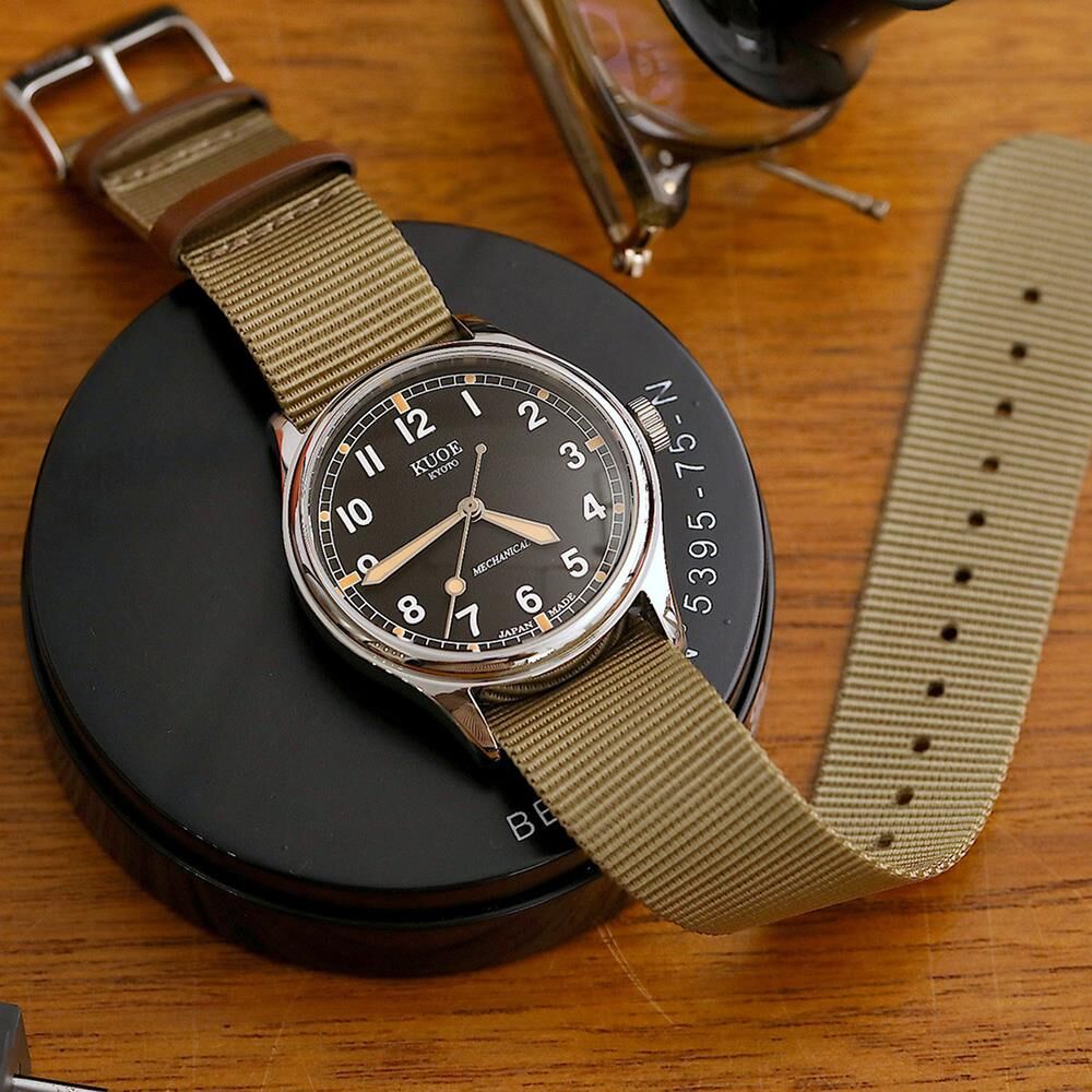KUOE OLD SMITH OS90002-ND-BK-LARGE Kurmalı (Seiko NH38 Mekanizmalı) Erkek Kol Saati
