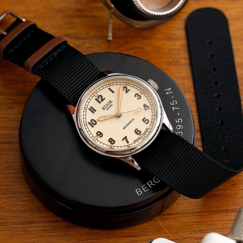 KUOE OLD SMITH OS90002-ND-IV-LARGE Kurmalı (Seiko NH38 Mekanizmalı) Erkek Kol Saati - Thumbnail